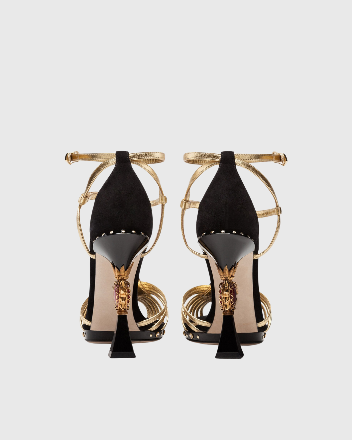 Ryan Vintage Cage Heart Sculptural Heels