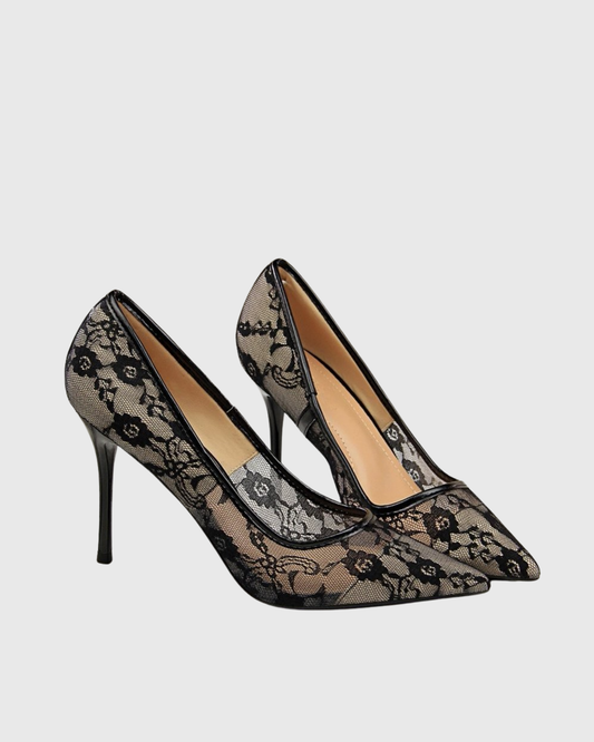 Saidi Lace Pumps In Black