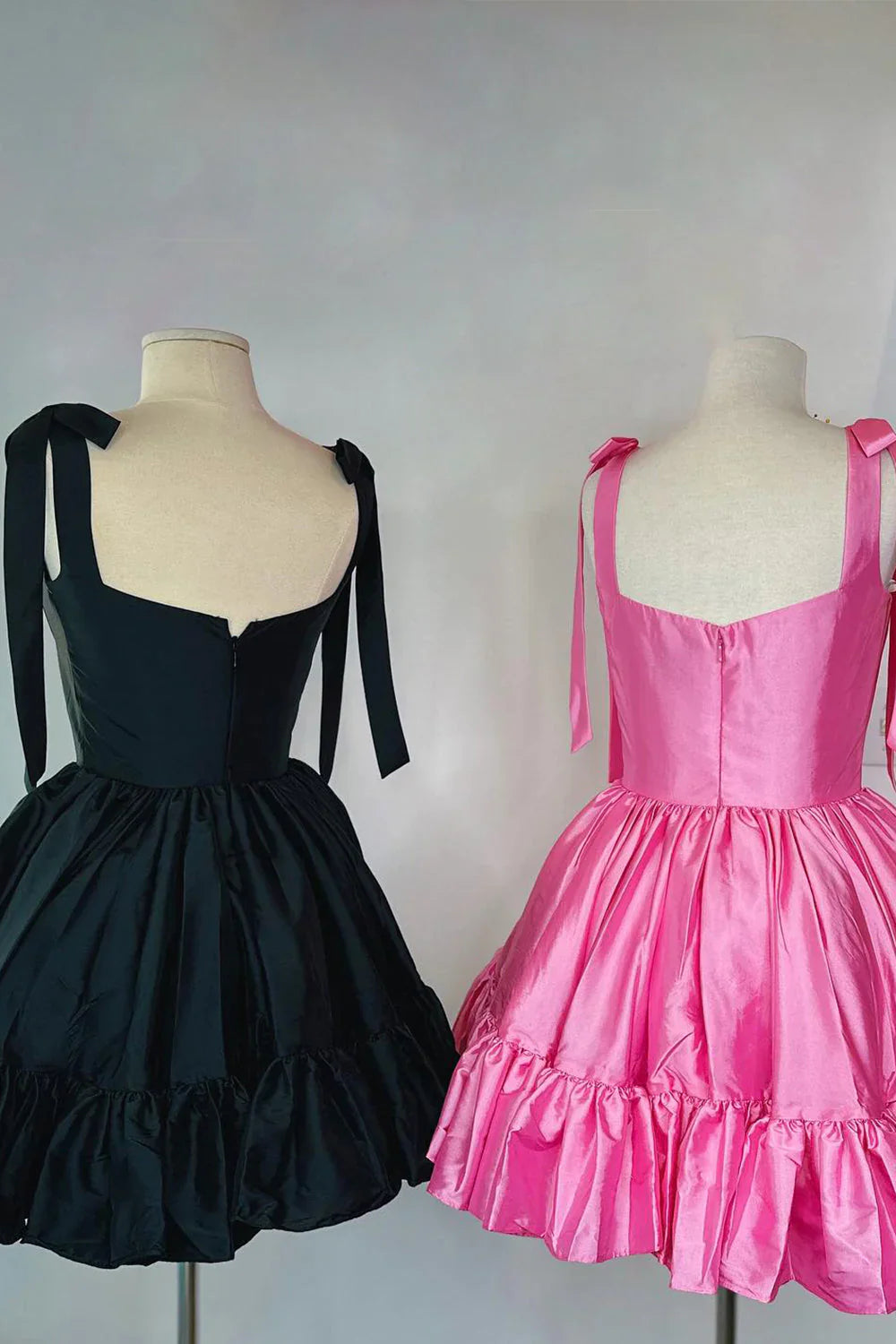 Sweet Satin Homecoming Dress with A-Line Silhouette and Ruffle Details