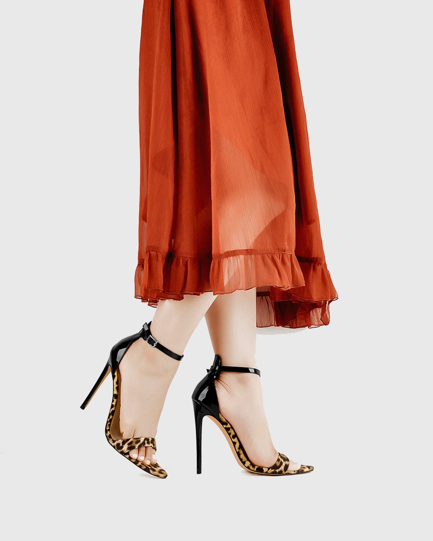 Tecla Leopard Print Sandals