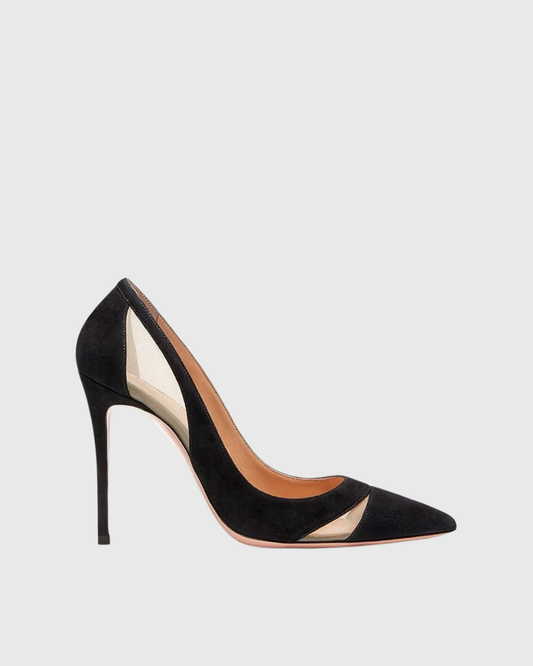 Varda Mesh Panel Pumps In Black