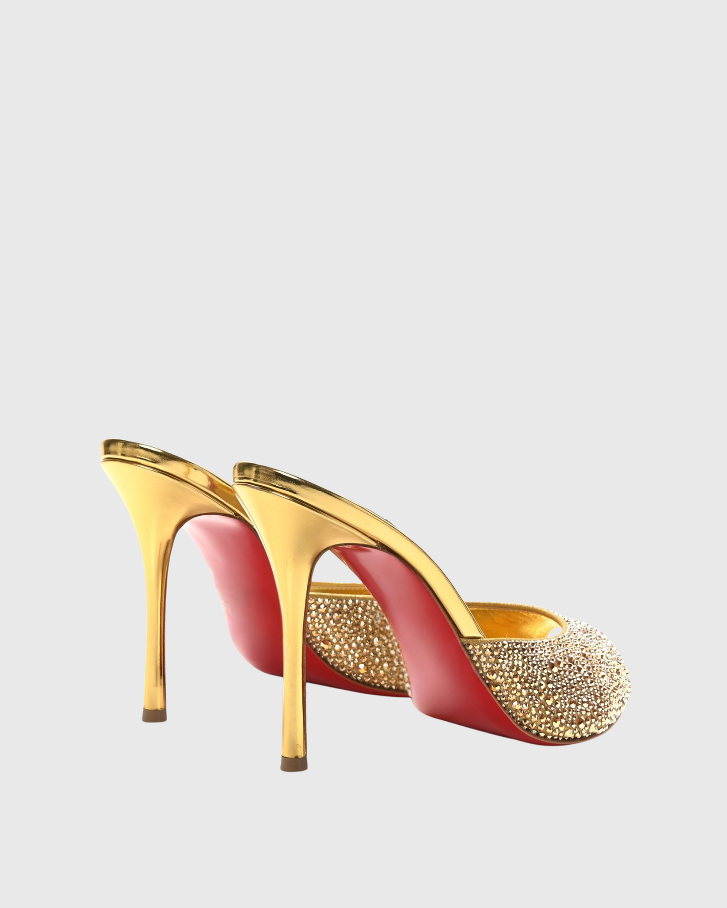 Veda Rivet Slippers In Gold