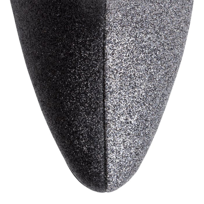 Black and Grey Contrast Color Stiletto Heel Ankle Boots