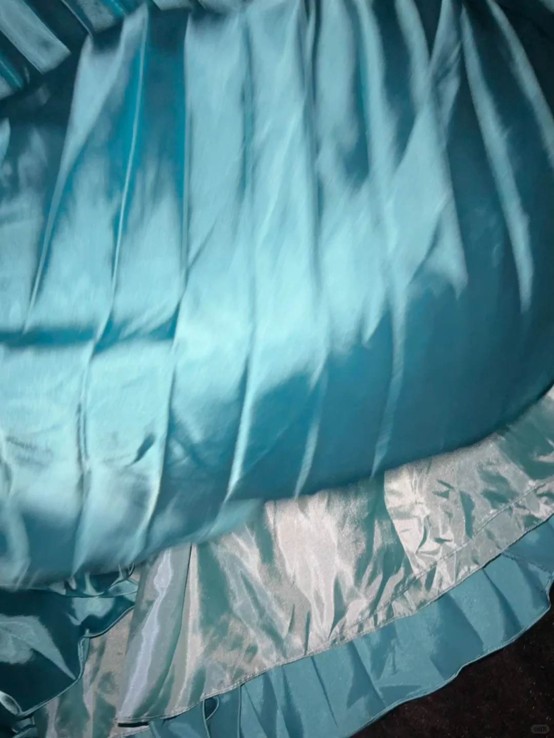 Glamorous Turquoise Satin Pleated Sweetheart Strapless Evening Gown TP5355