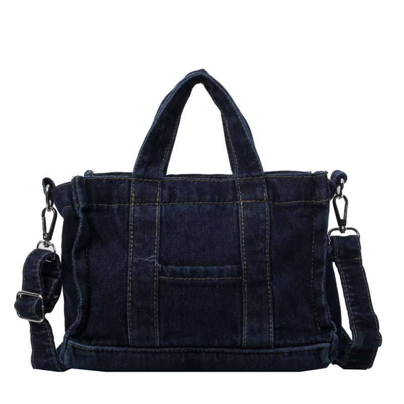 Sacs à main en denim grande capacité style rétro