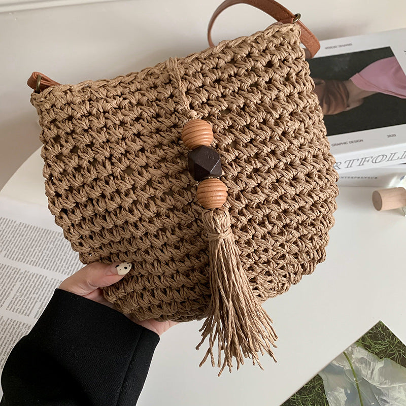 Bohemian Casual Woven Shoulder Bag