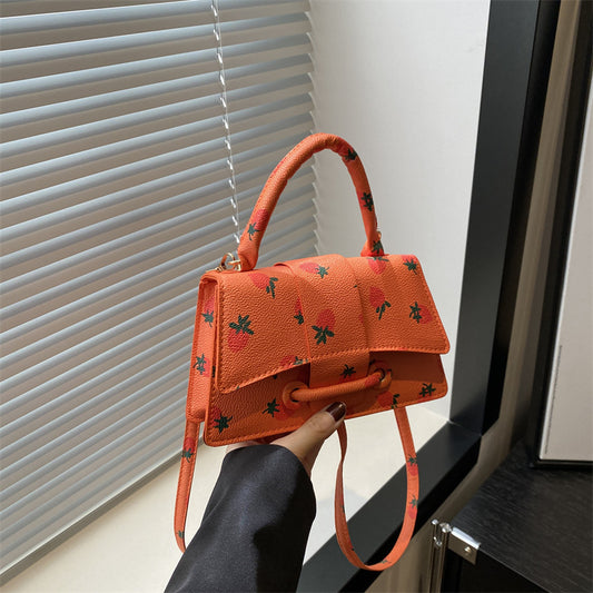Women Fashion Cute Strawberry Printed Shoulder Bag