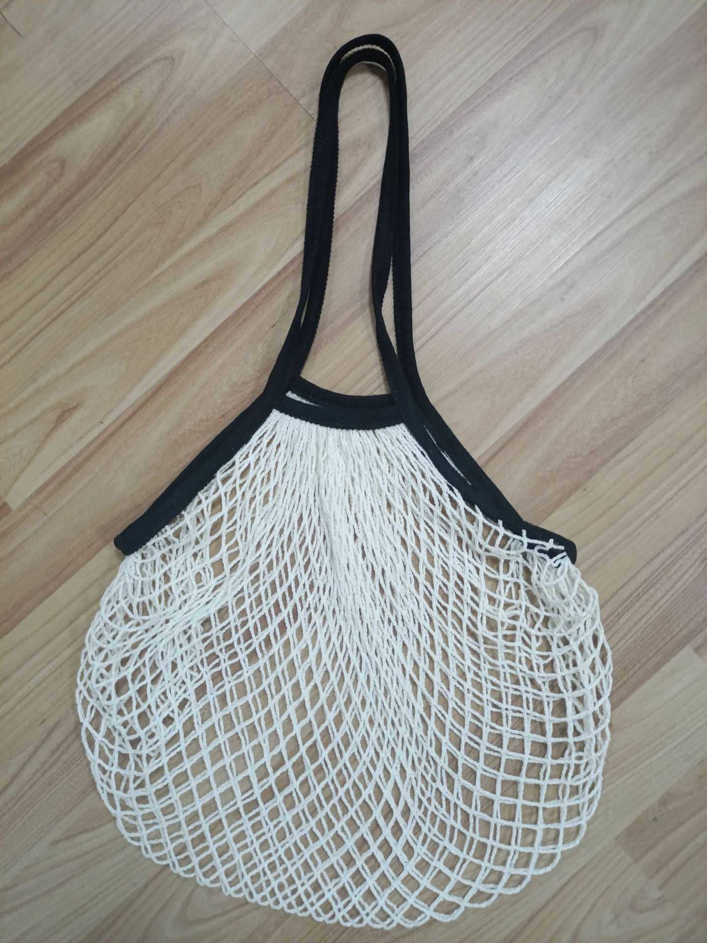 Sac de courses tissé de grande capacité pour fruits et légumes de cuisine, sac en filet creux portable