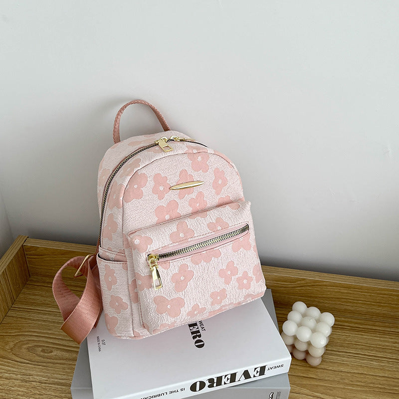 Women Fashion Printed Canvas Large Capacity Backpack