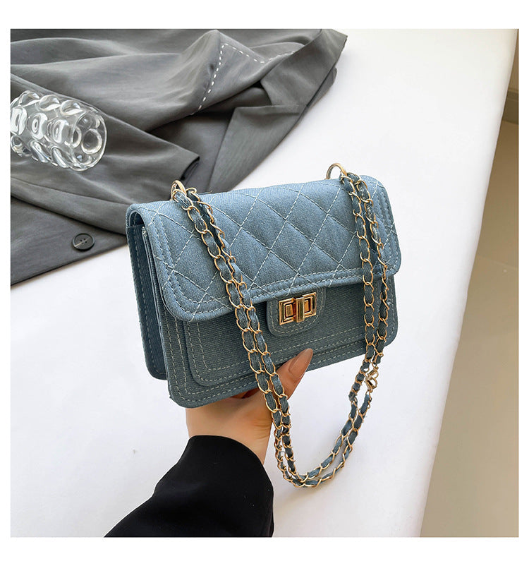 Sac bandoulière en denim simple et tendance