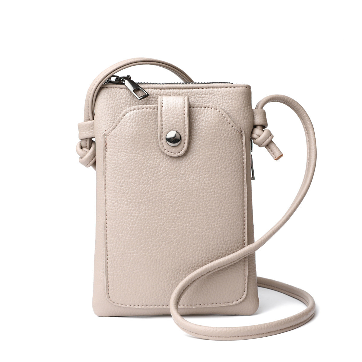 Women Solid Color Simple Portable Mini Crossbody Bag