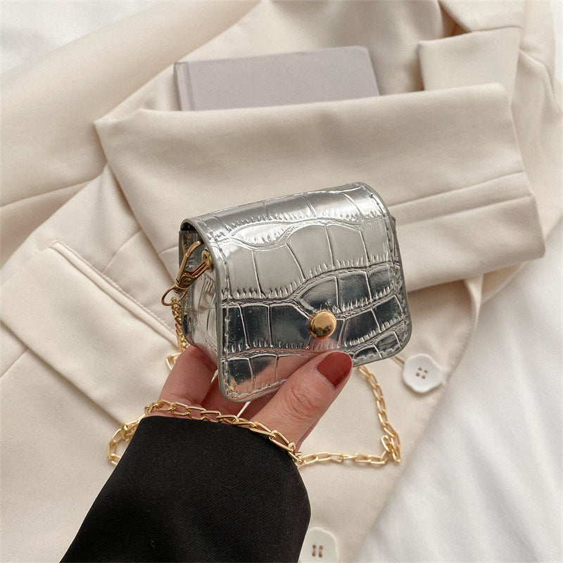 Women Simple Casual Mini Square Chain Crossbody Bag