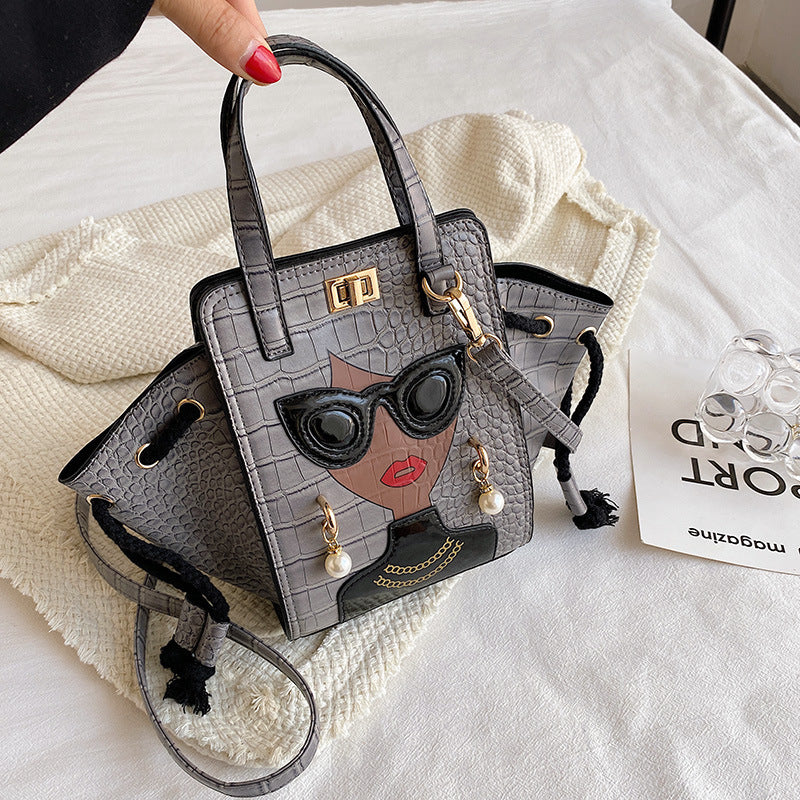 Creative Fashion Crocodile Print Handbag