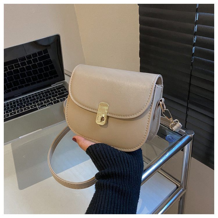 Simple Solid Color Clutch Crossbody Bag