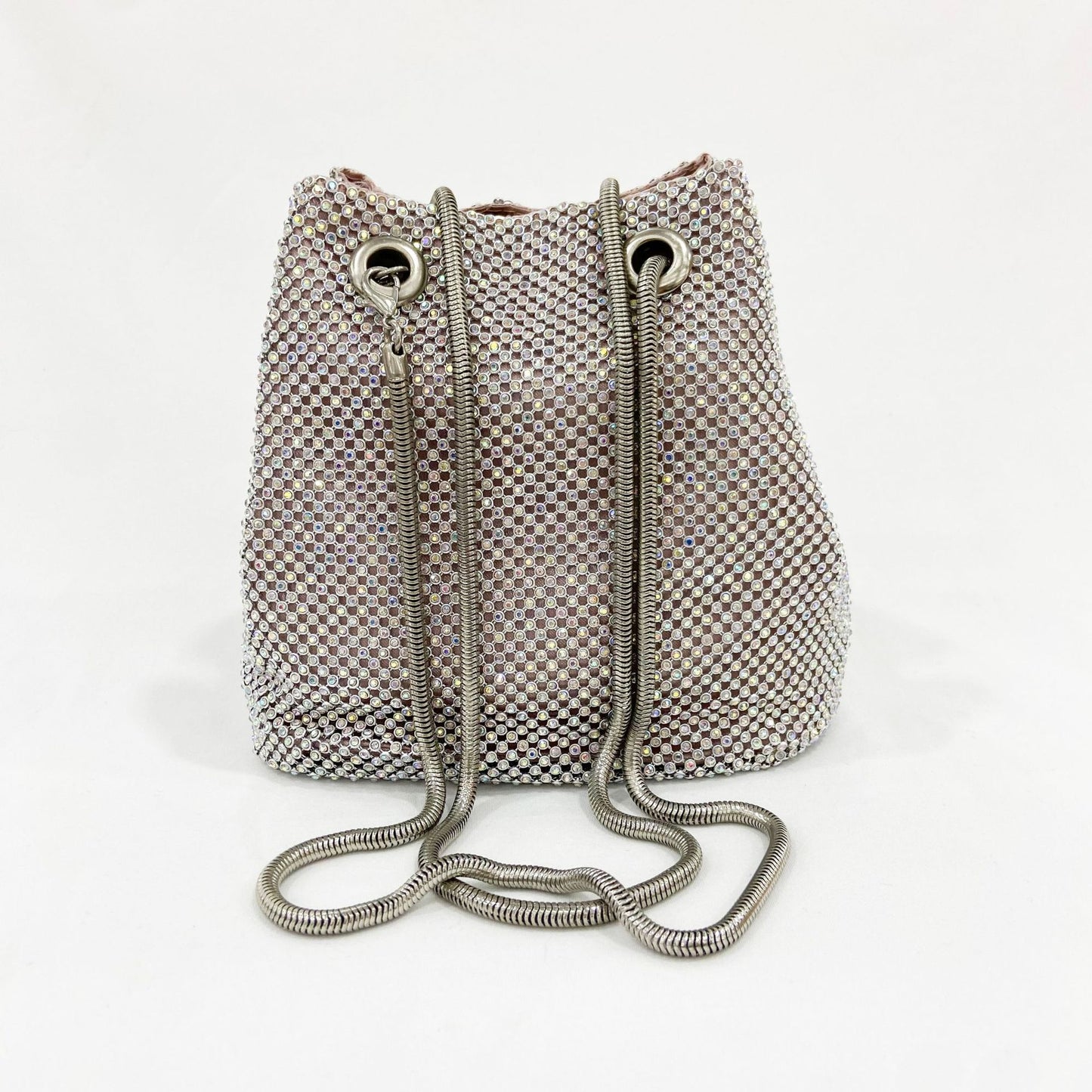 Sac seau décontracté à strass pour femme