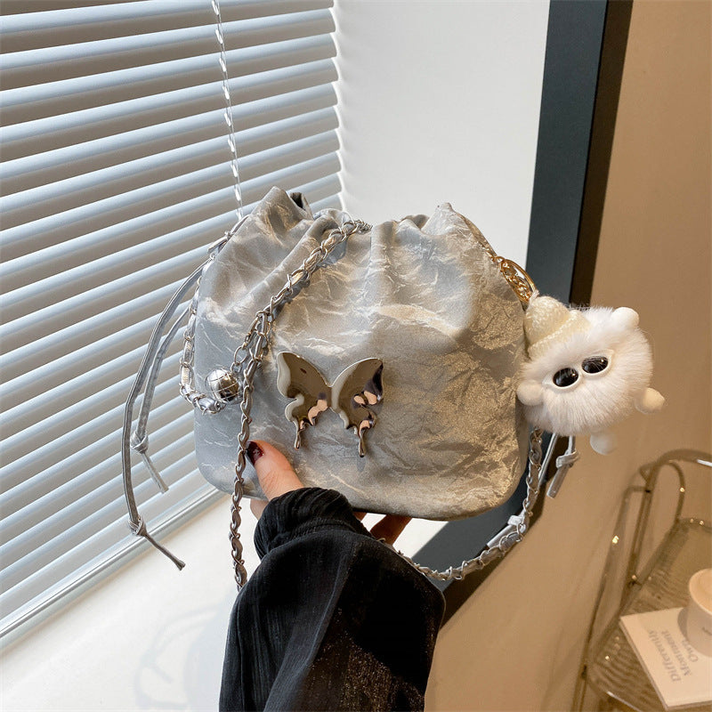 Women Fashion Elegant Butterfly Chain Pendant Crossbody Bag