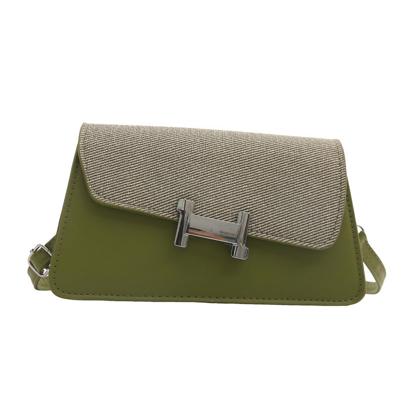 Women Fashion Flap H Lock Crossbody Bag