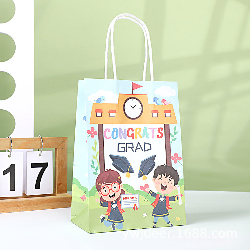 Sac de rangement et d'emballage créatif avec impression multicolore en anglais, dessin animé, accessoires pour vêtements