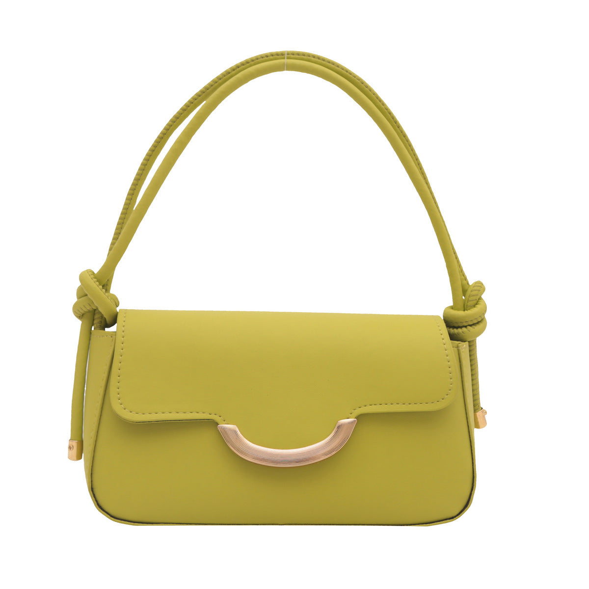 Simple Solid Color Square Shoulder Bag