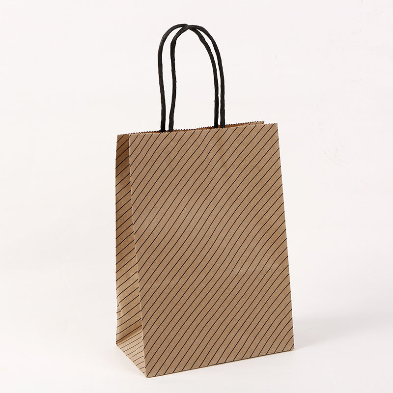 Kraft Milk Tea Takeaway Packaging Shopping Tote Packaging Bag
