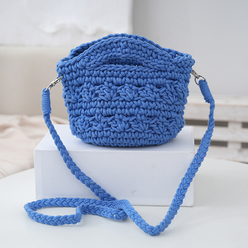 Women Casual Hand-Woven Knitted Crossbody Bag