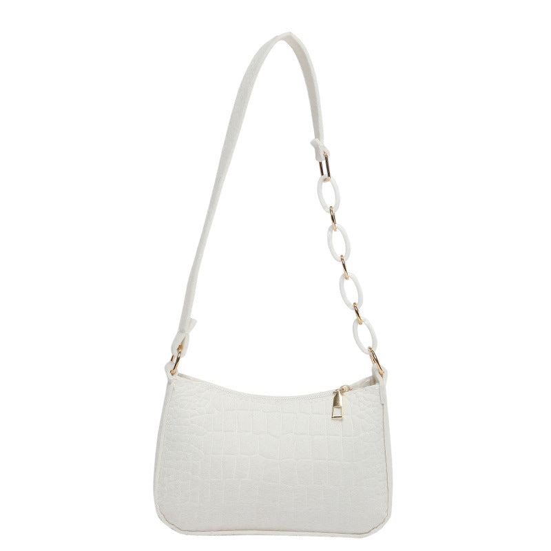 Sac à bandoulière simple et tendance de couleur unie