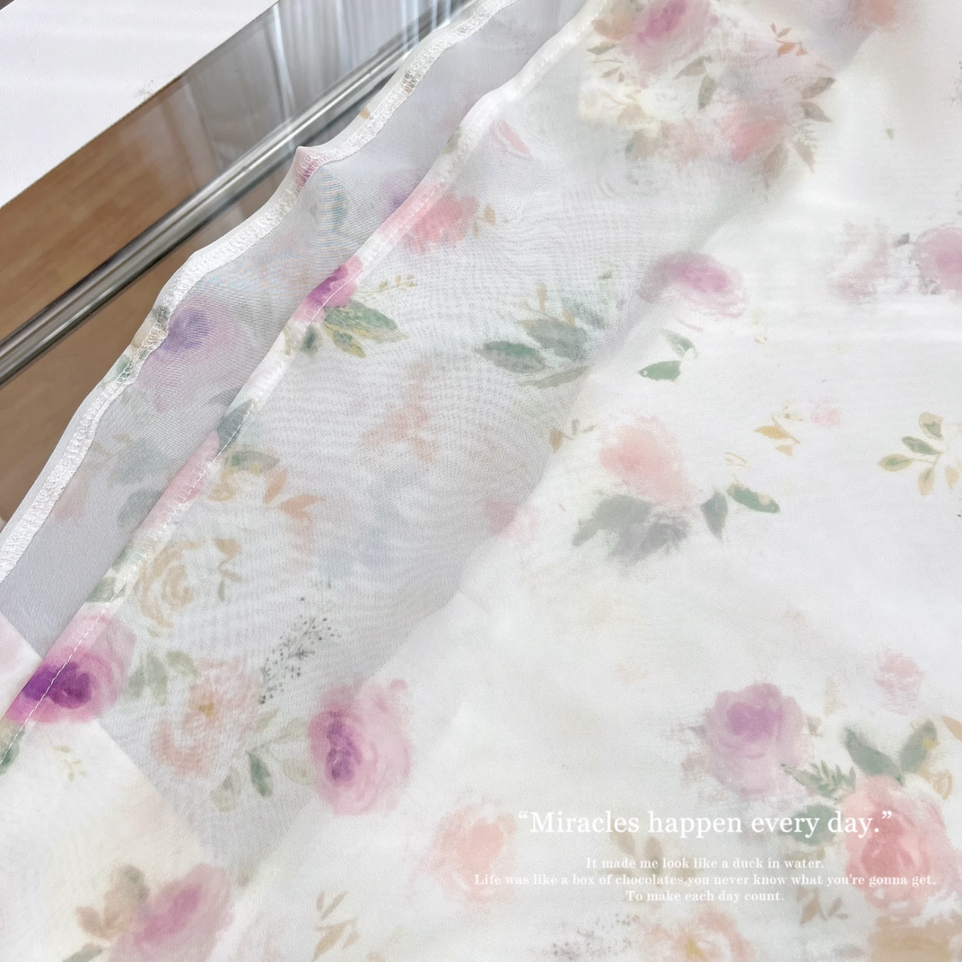 Vintage Fashion Chiffon Floral Printed Design A-line Beach Holiday Vest Dress TP3387