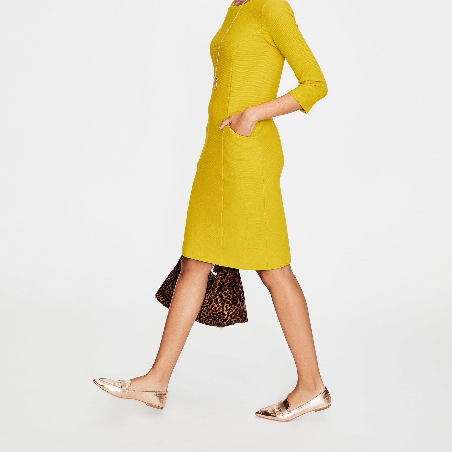 Rose Gold Loafers for Women Pointy Toe Flats