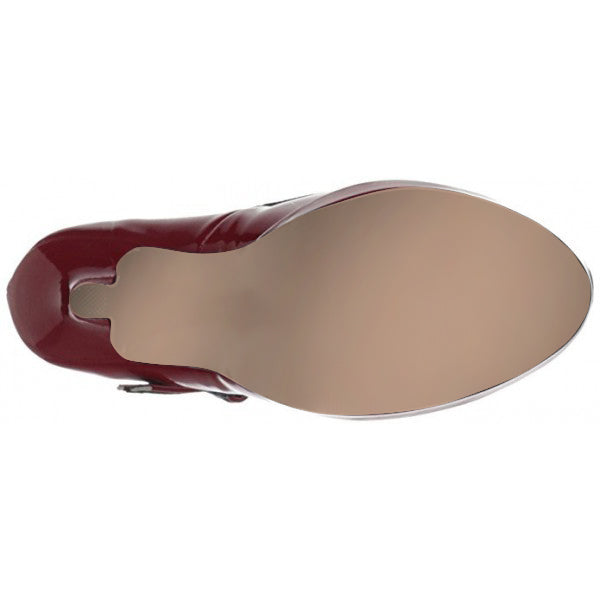 Women's Red Vintage Shoes Polka Dot Insole Mary Jane Pumps