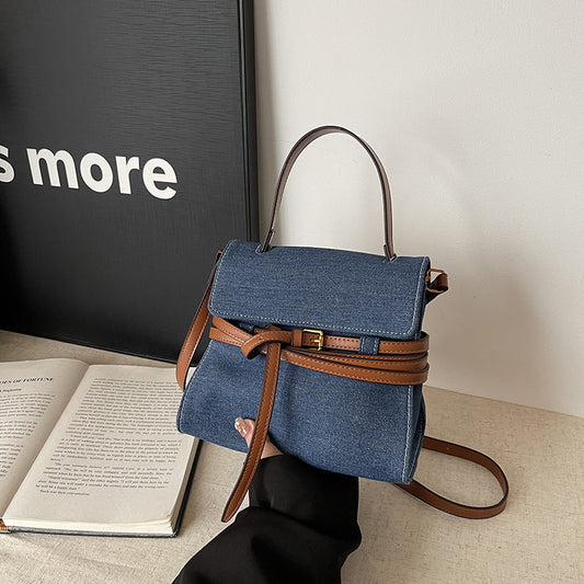 Women Fashion Casual Dual-Use Denim Handbag