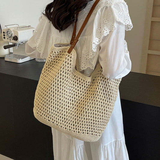 Sac fourre-tout d'été décontracté pour femmes, idéal pour les vacances, la plage ou les vacances, grande capacité