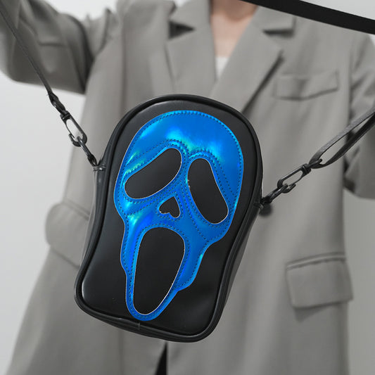Sac à bandoulière créatif gothique Halloween avec tête de mort