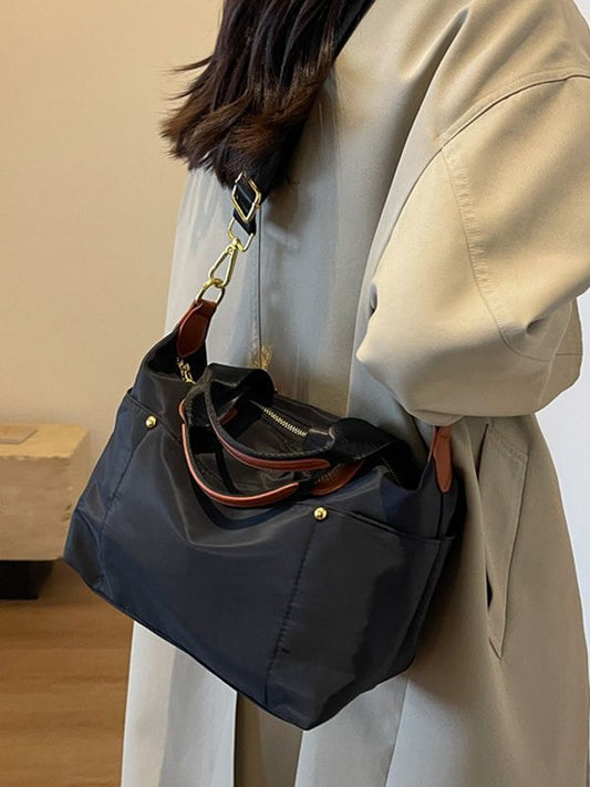 Women Fashion Simple Large-Capacity Handle Boston Bag