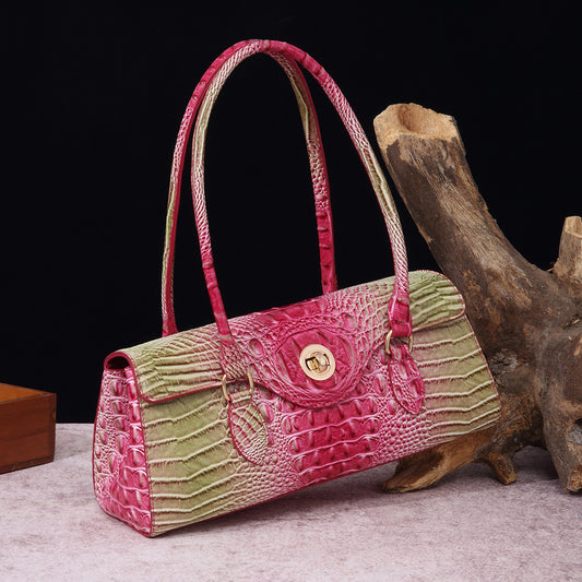 Sacs à main vintage multicolores en crocodile