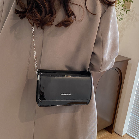 Women Fashion Bright Design Solid Color Shoulder Bag