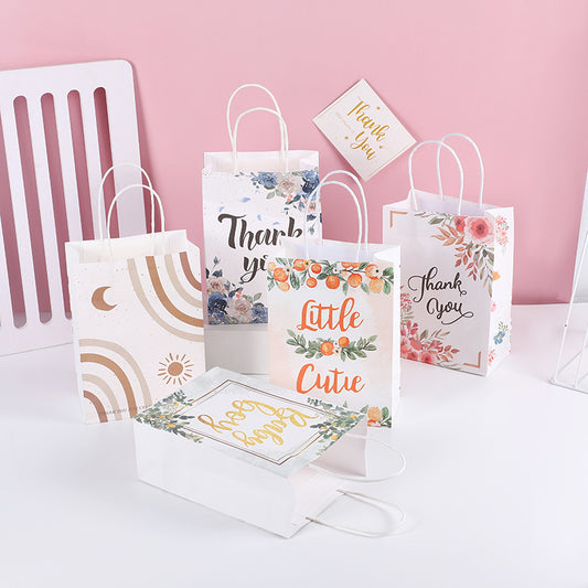 Sac de rangement à poignée imprimée simple et tendance, pour accessoires de vêtements