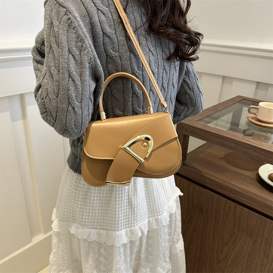 Sac à bandoulière tendance de couleur unie