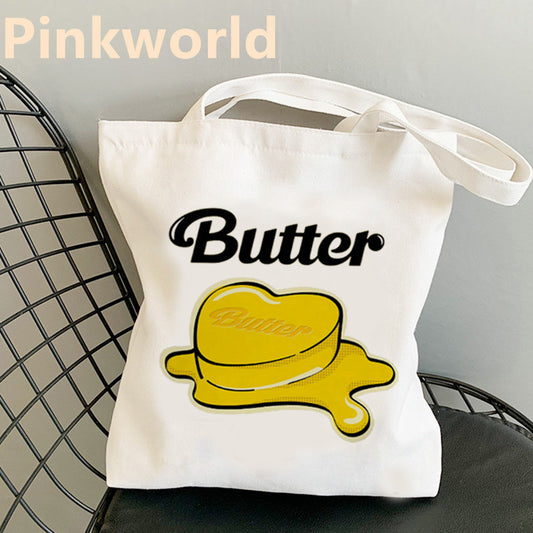 Sac fourre-tout en toile grande capacité pour femme, décontracté, motif dessin animé