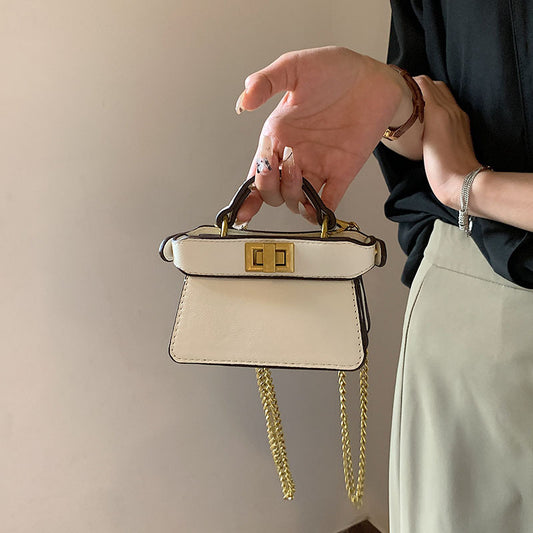 Mini sac à bandoulière carré à boucle pour femme