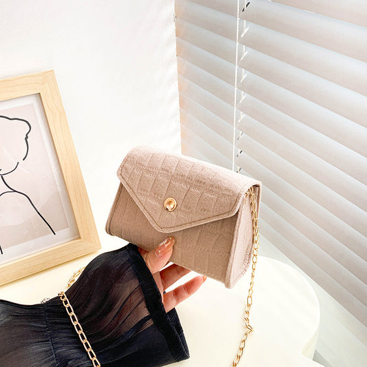 Sac à bandoulière carré en feutre simple pour femme