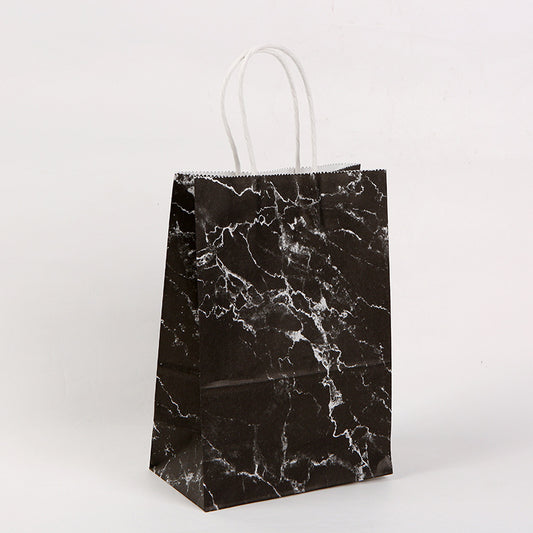 Kraft Paper Marble Series Creative Portable Gift Packaging Bag