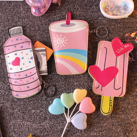 Creative Beverage Bottle Popsicle Coin Purse