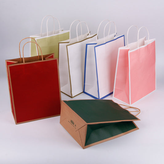 Fashion Multiple Specifications Kraft Paper Gift Bag
