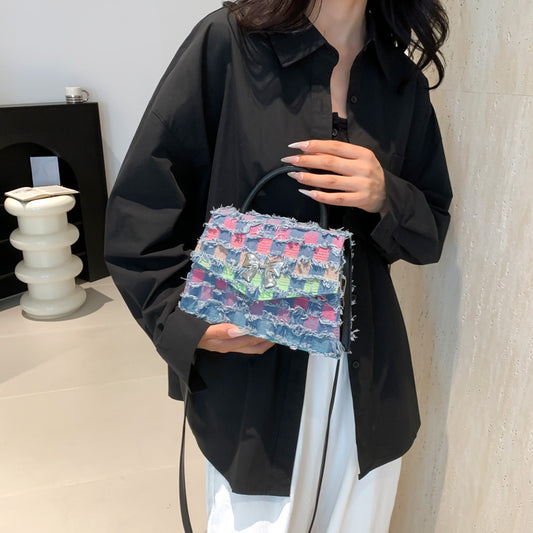 Sacs à bandoulière en denim dégradé tendance