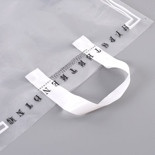 Simple Transparent Clear Plastic Gift Shopping Tote Bag