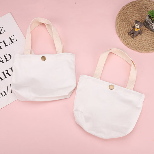 Sac à main en toile simple et tendance de couleur unie