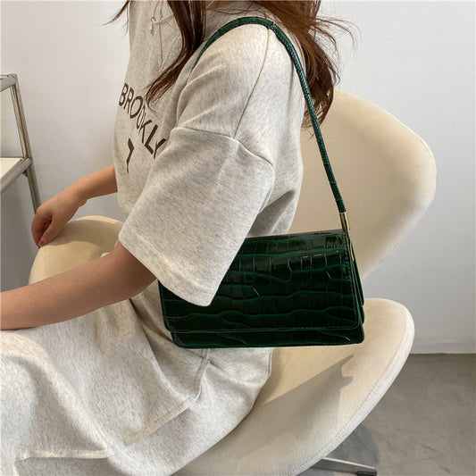 Women'S Fashion Stone Pattern Candy Color Tote Shoulder Bag