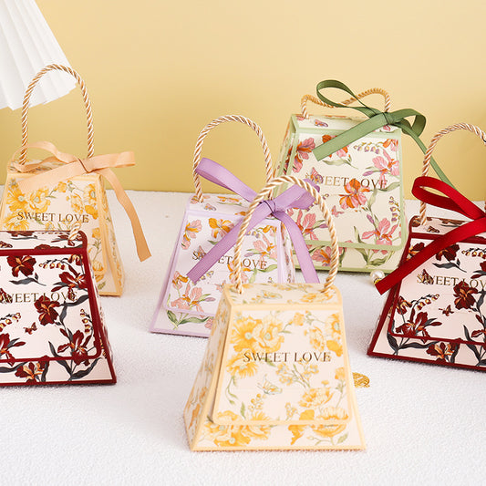 Sac d'emballage cadeau de bonbons de mariage simple et créatif