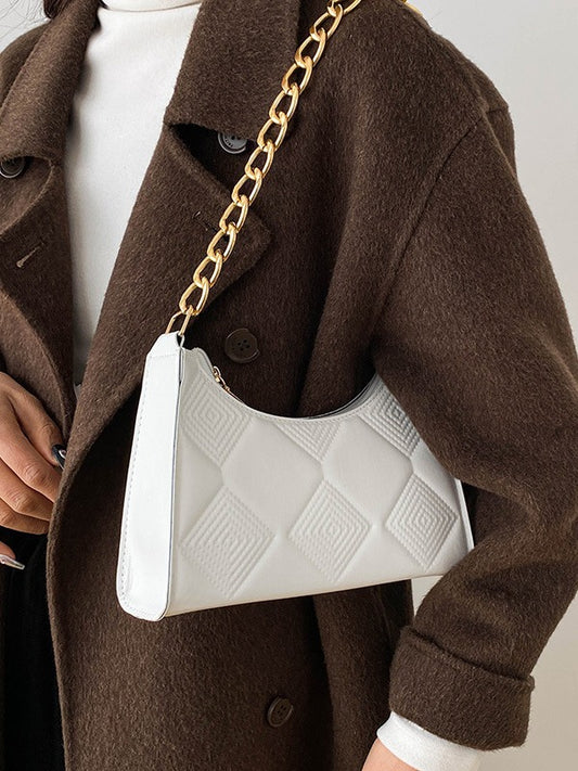 Sac à main vintage simple de couleur unie