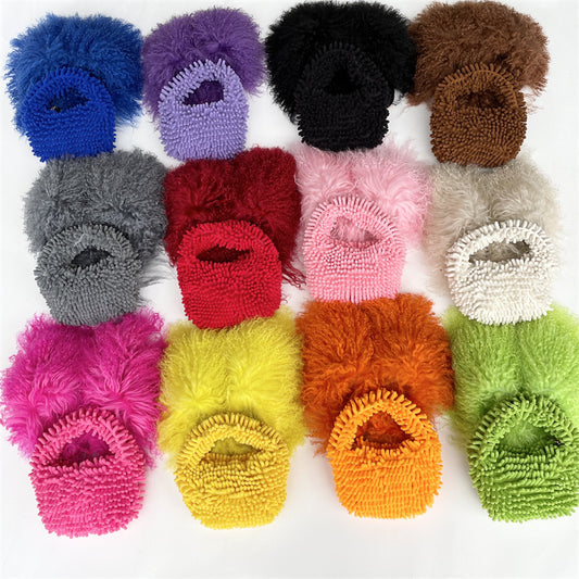Women'S Fashion Mop Plush Candy Handbag